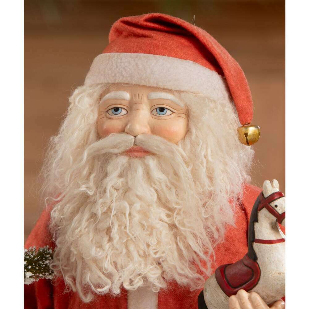 Vintage Santa with Toy Horse by Bethany Lowe Designs 2