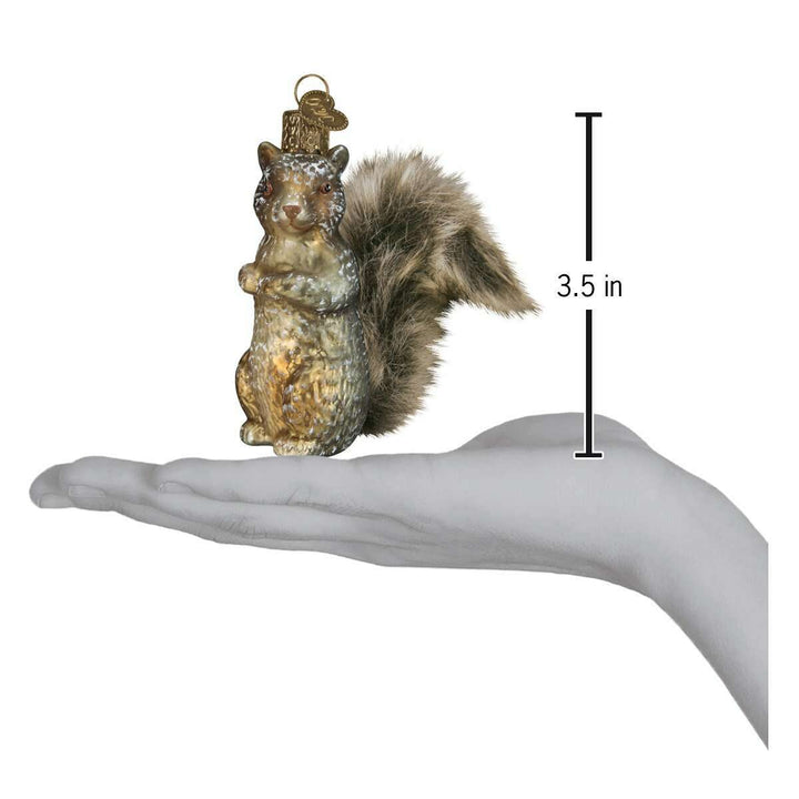 Old World Christmas Vintage Squirrel Blown Glass Ornament