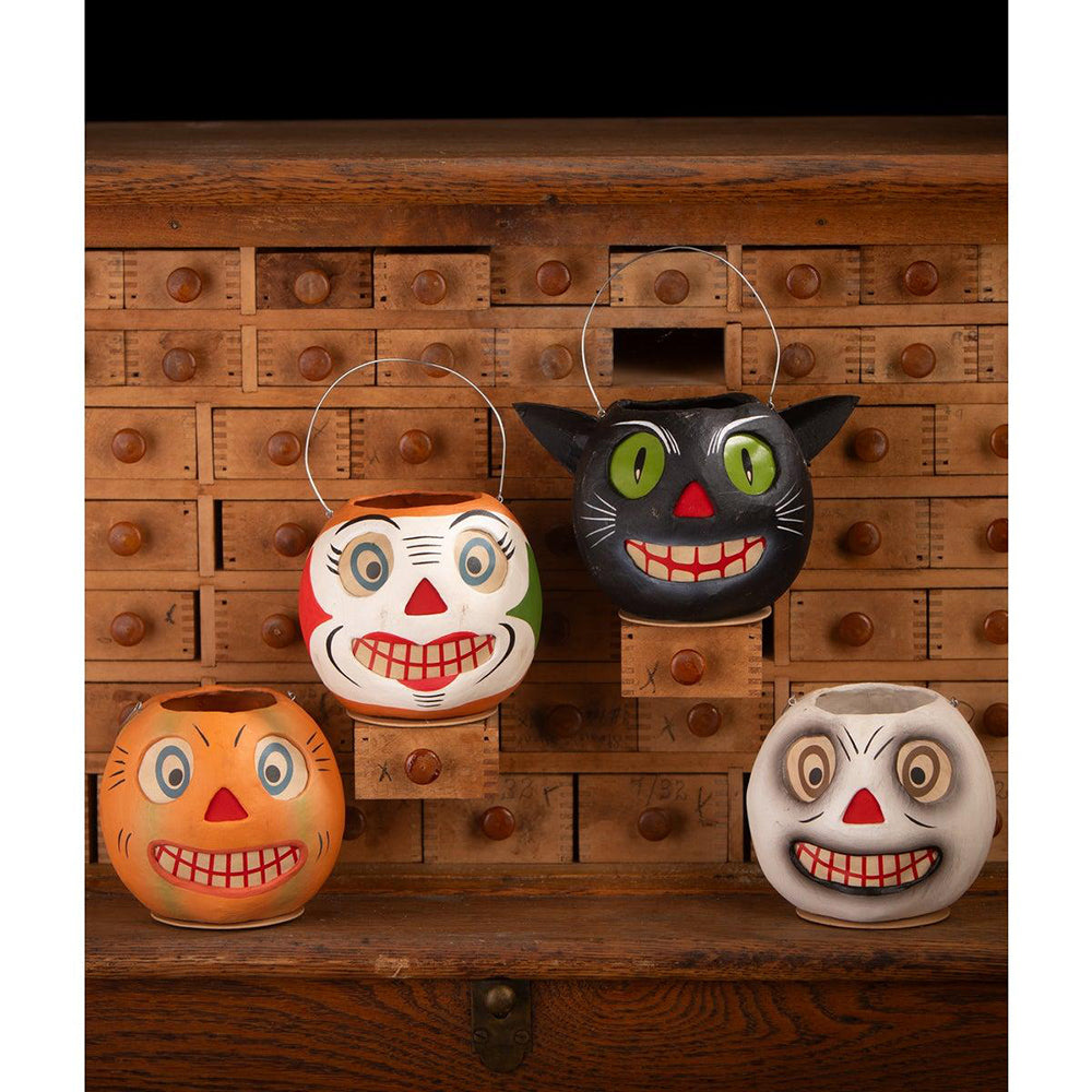 Vintage Striped Pumpkin Bucket by Bethany Lowe Designs image 2