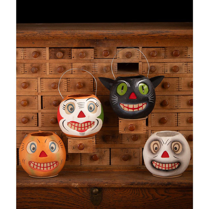 Vintage Striped Pumpkin Bucket by Bethany Lowe Designs image 2