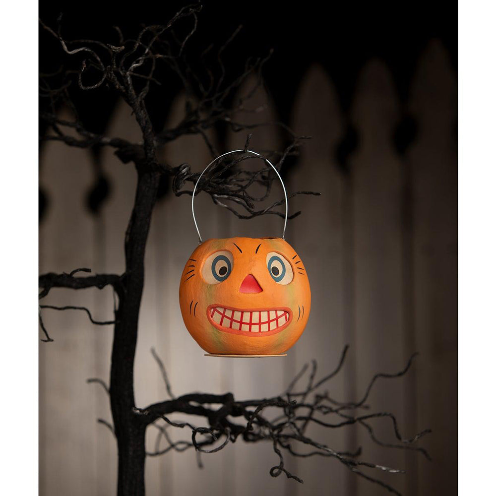 Vintage Striped Pumpkin Bucket by Bethany Lowe Designs image