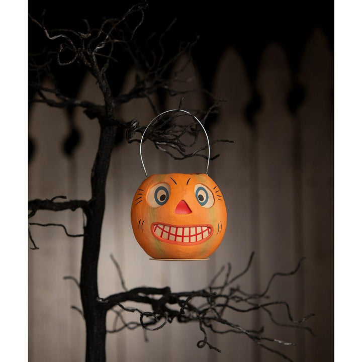 Vintage Striped Pumpkin Bucket by Bethany Lowe Designs image