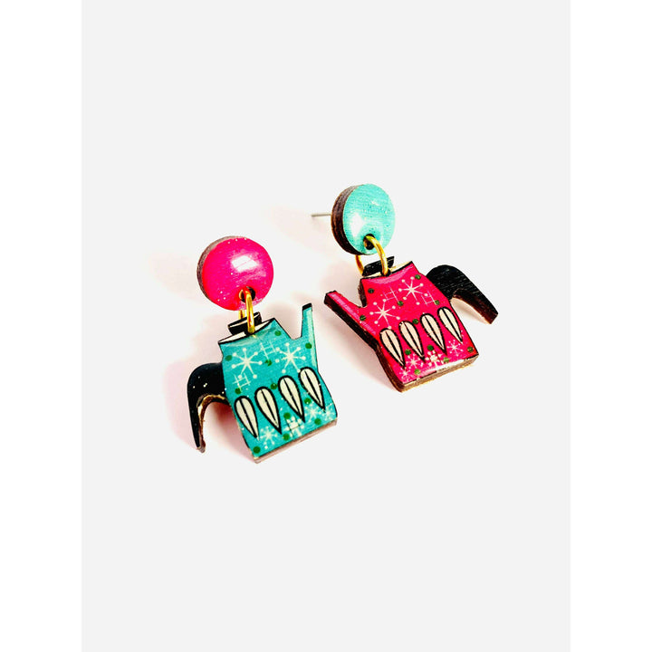 Vintage Teapot Earrings by Rosie Rose Parker