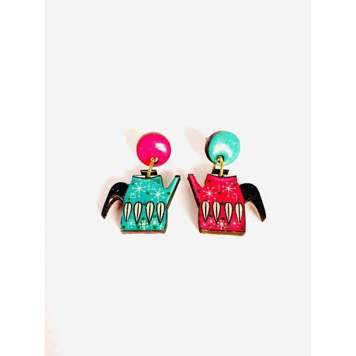 Vintage Teapot Earrings by Rosie Rose Parker