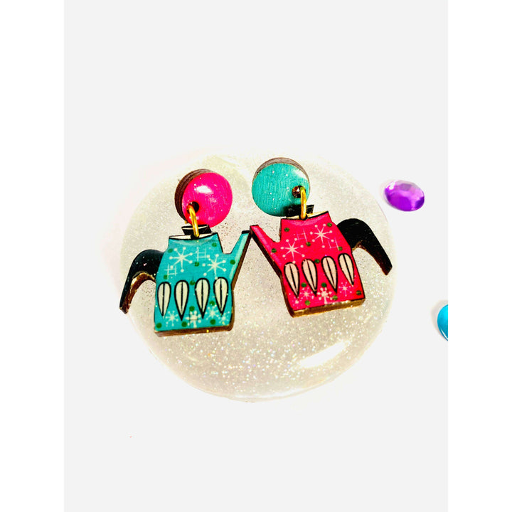 Vintage Teapot Earrings by Rosie Rose Parker