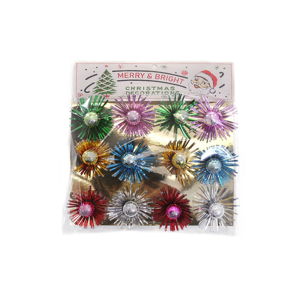 Vintage Tinsel Starburst Package Tie-Ons by Cody Foster & Co