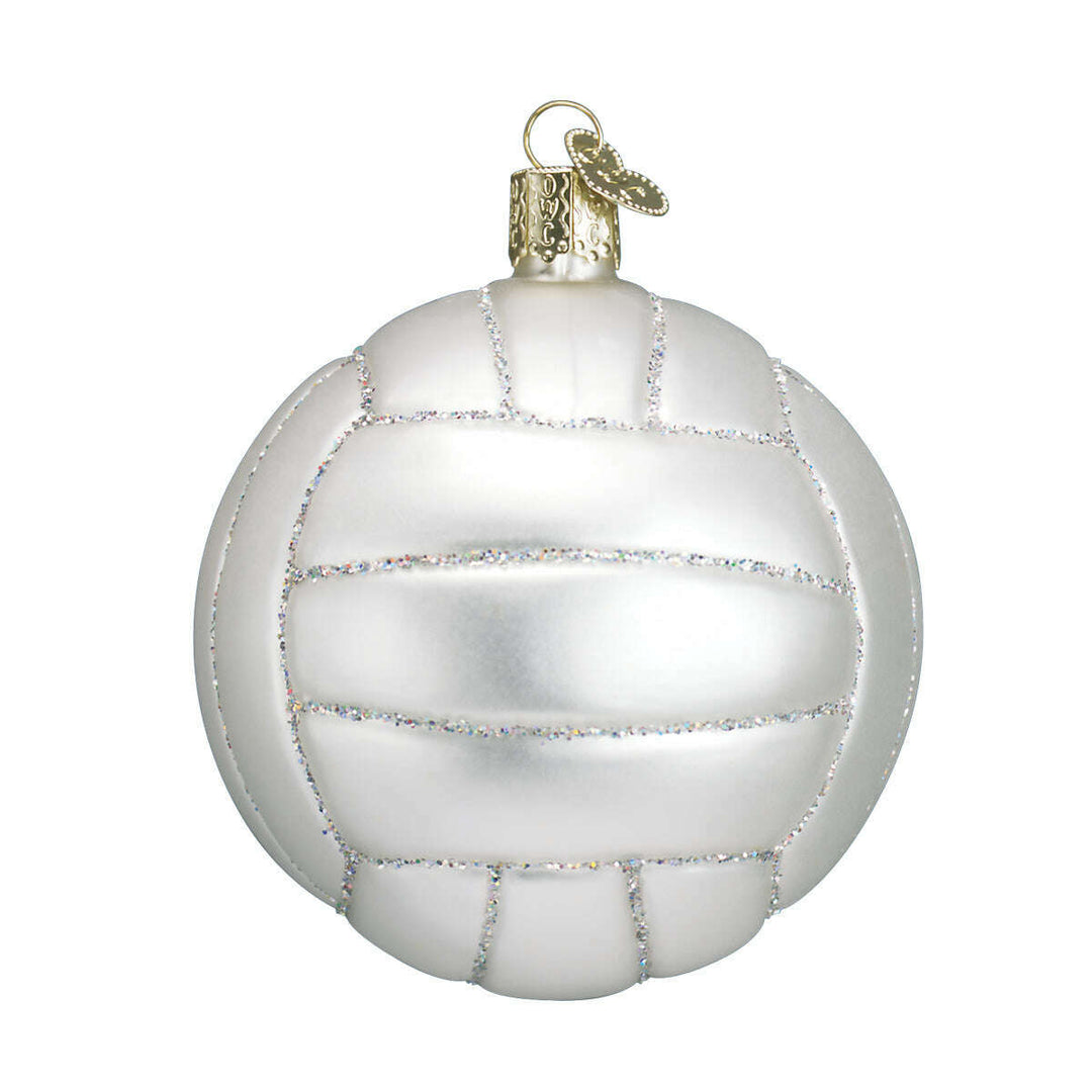 Old World Christmas Volleyball Blown Glass Ornament