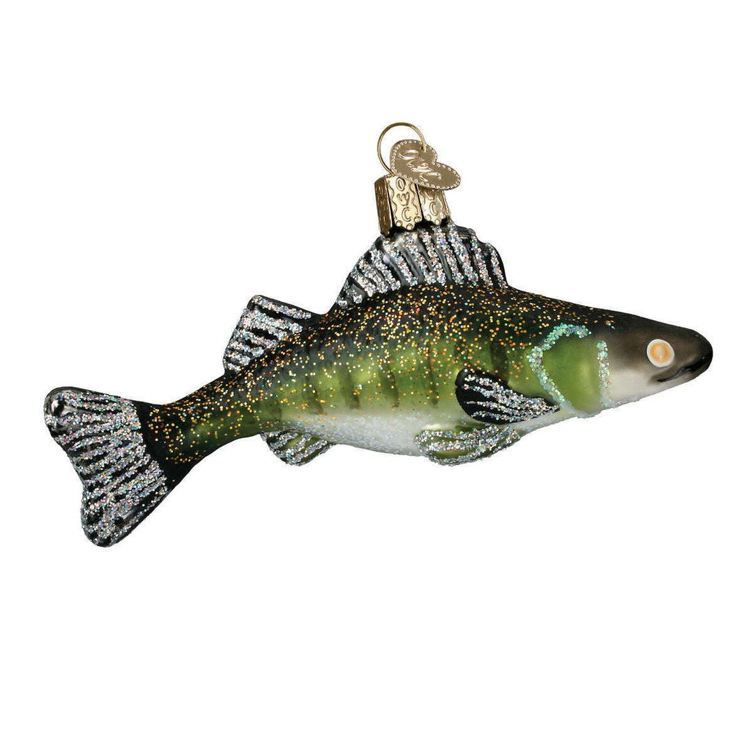 Old World Christmas Walleye Blown Glass Ornament