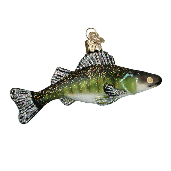 Old World Christmas Walleye Blown Glass Ornament