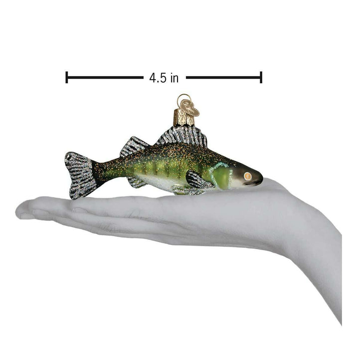 Old World Christmas Walleye Blown Glass Ornament