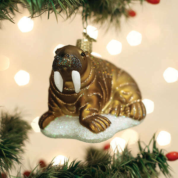Old World Christmas Walrus Blown Glass Ornament