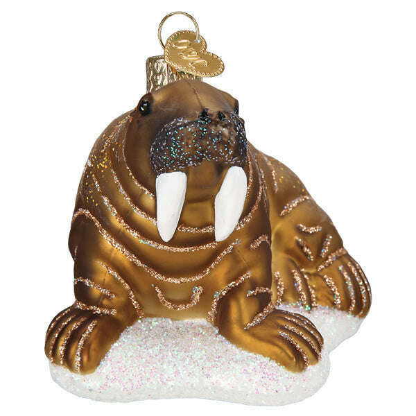 Old World Christmas Walrus Blown Glass Ornament