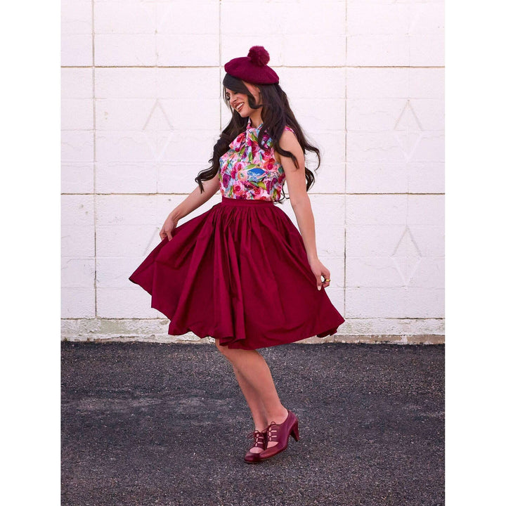 Watercolor Floral Bow Top - XS only, 1 left!