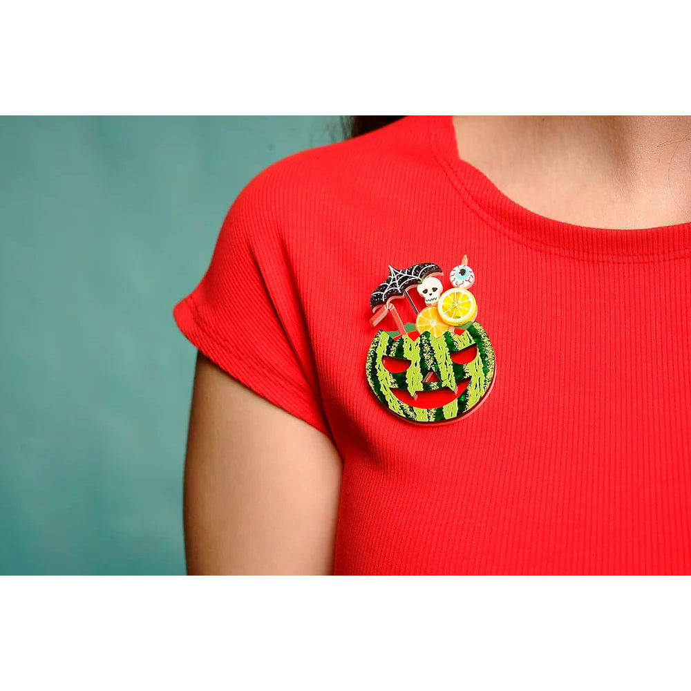 Watermelon Cocktail Brooch by LaliBlue