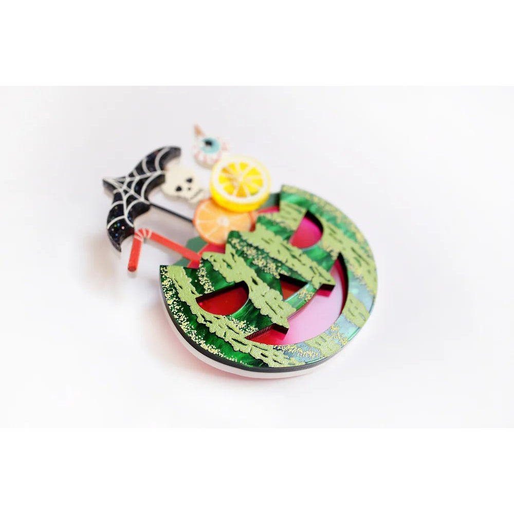 Watermelon Cocktail Brooch by LaliBlue