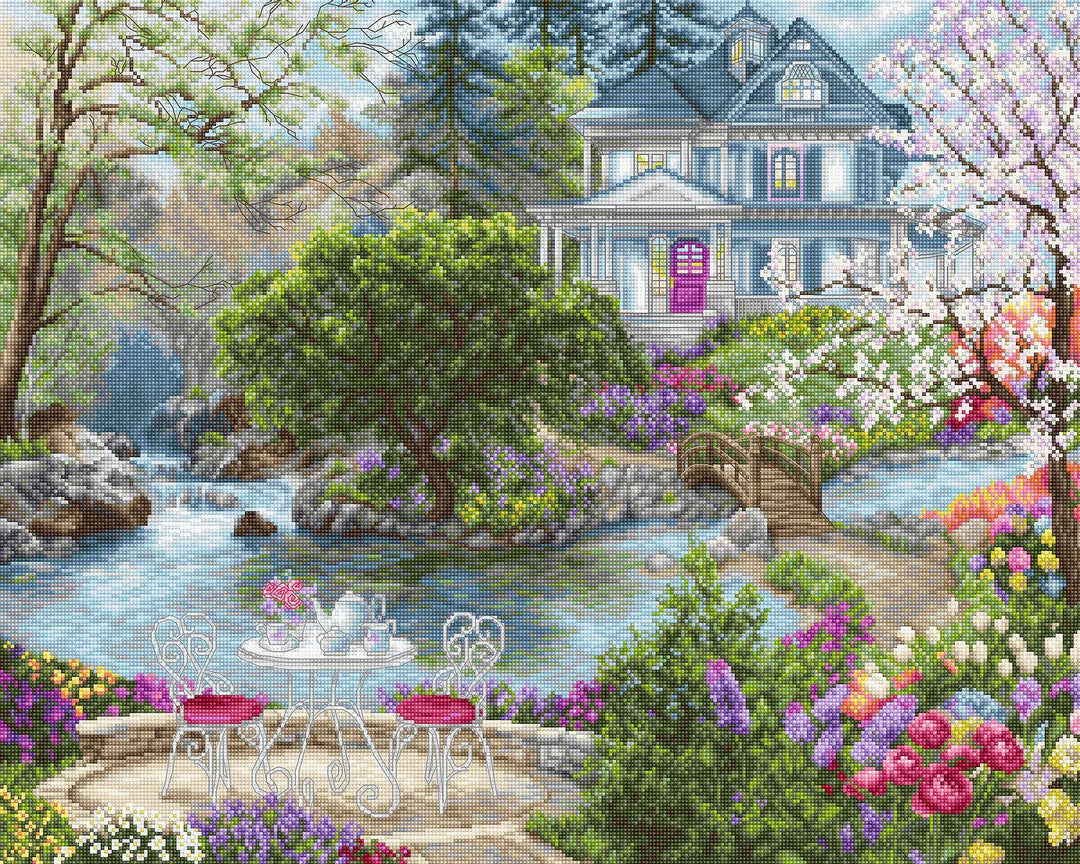 Waterside Tea B2381l Counted Cross-Stitch Kit