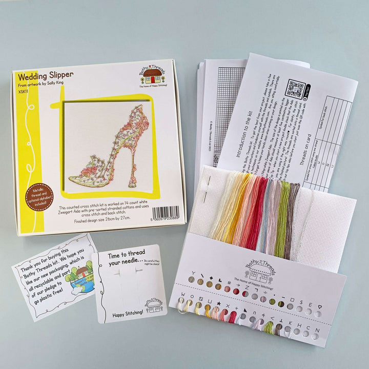 Wedding Slipper XSK11 Counted Cross Stitch Kit