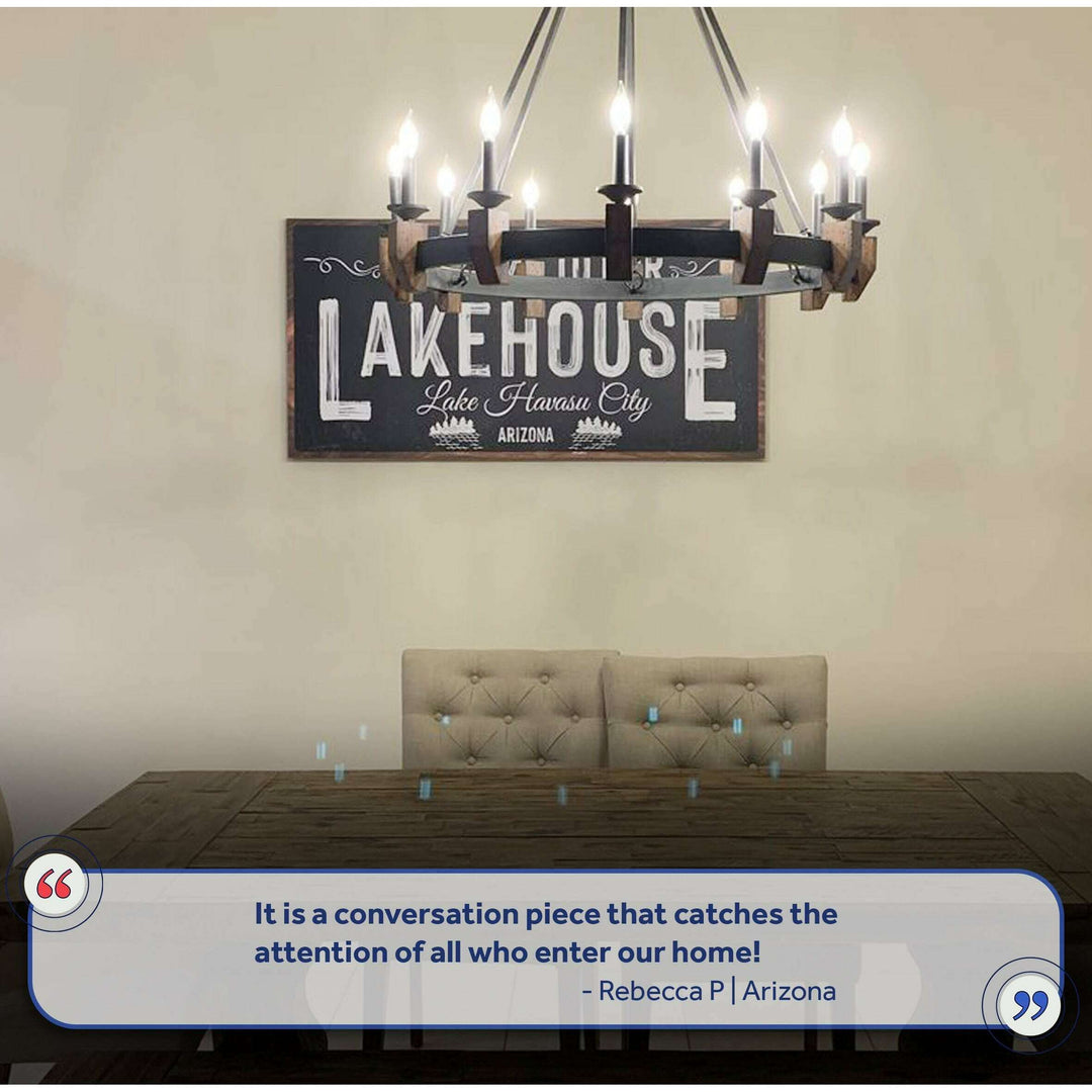 Welcome To Our Lakehouse Sign II