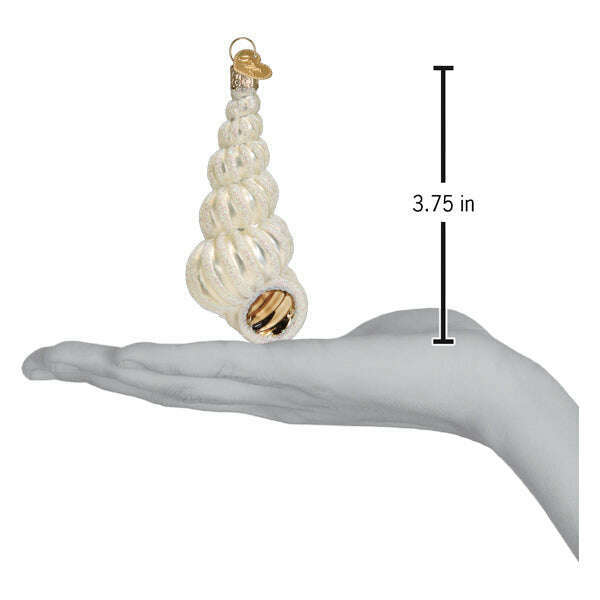 Old World Christmas Wentletrap Shell Blown Glass Ornament