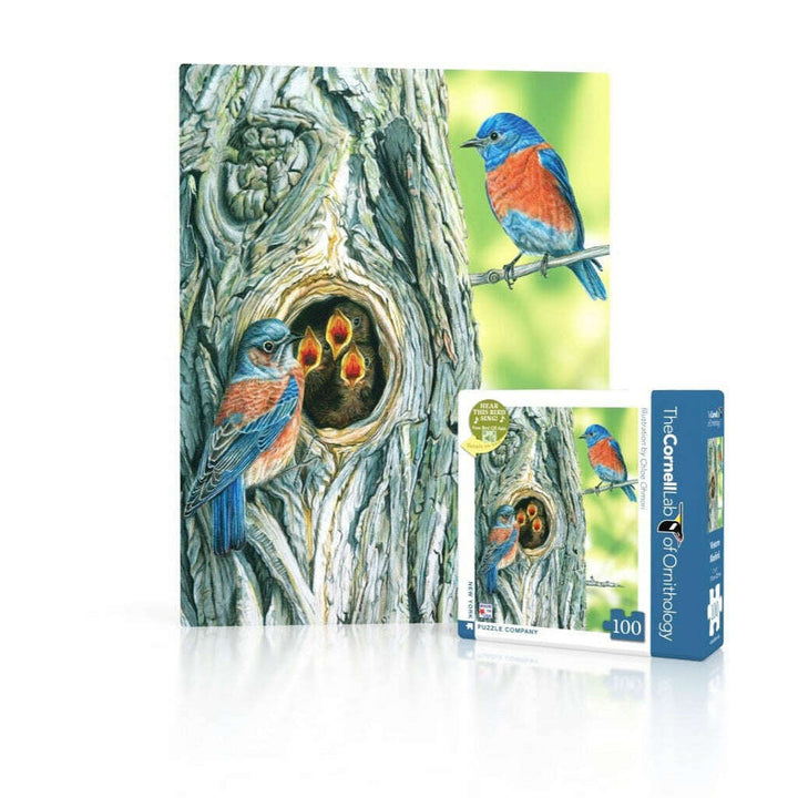 Western Bluebird Mini Jigsaw Puzzle