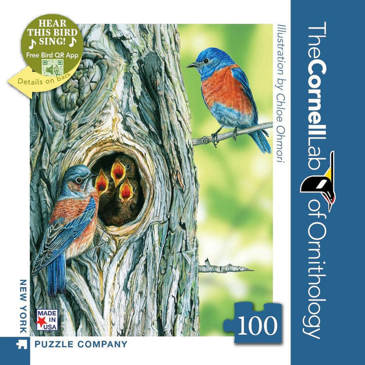 Western Bluebird Mini Jigsaw Puzzle