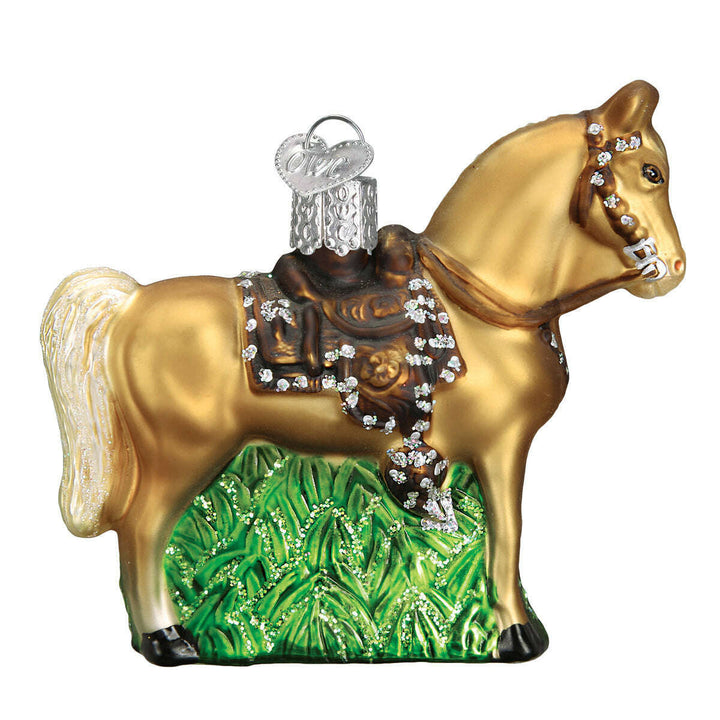 Old World Christmas Western Horse Blown Glass Ornament