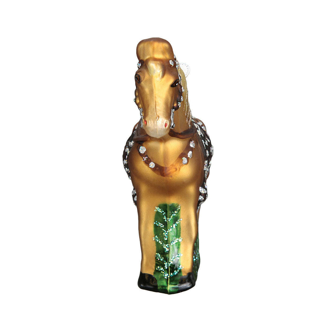 Old World Christmas Western Horse Blown Glass Ornament