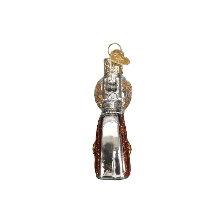 Old World Christmas Western Revolver Blown Glass Ornament