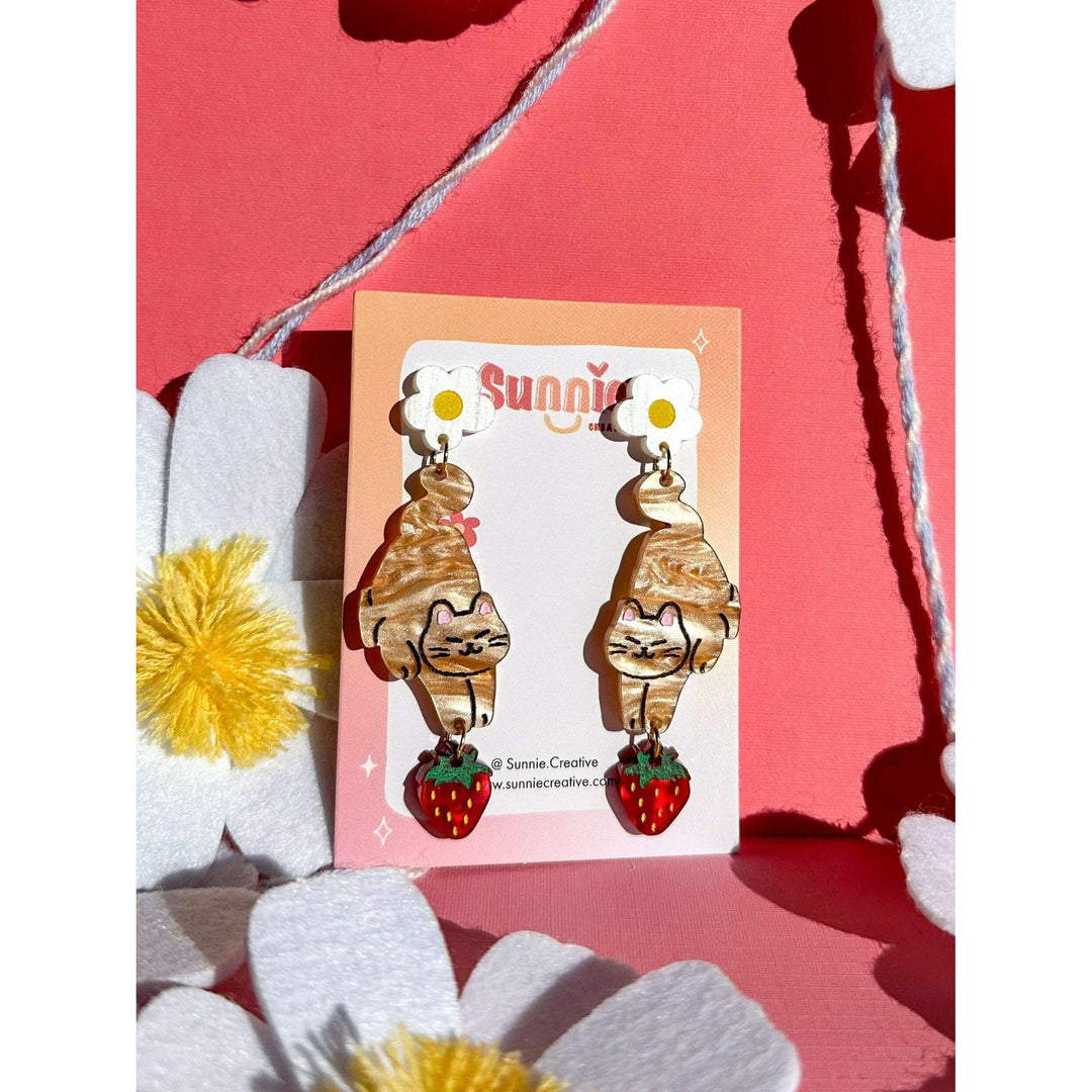 Whisker the Cat Earrings
