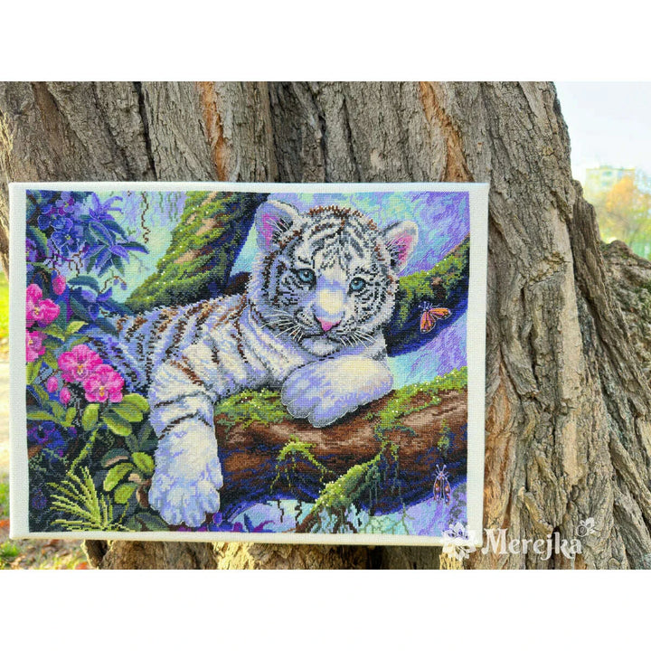 White Tiger K-260 Counted Cross-Stitch Kit