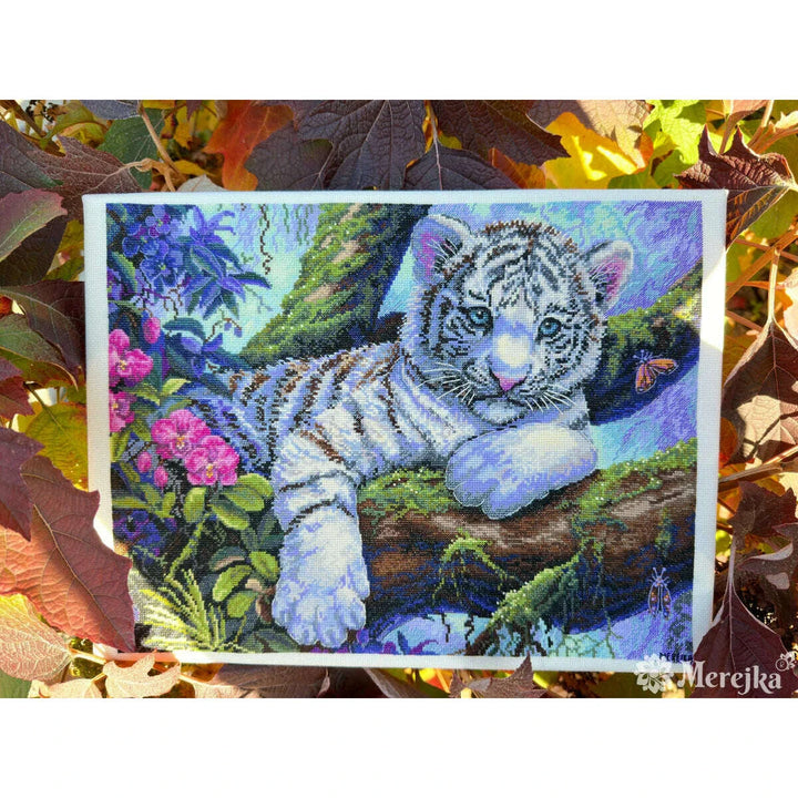 White Tiger K-260 Counted Cross-Stitch Kit