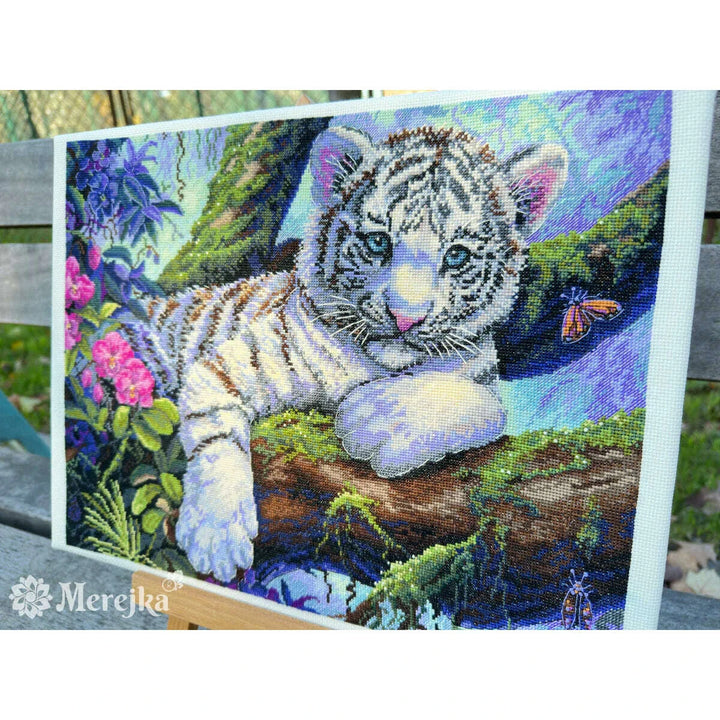 White Tiger K-260 Counted Cross-Stitch Kit