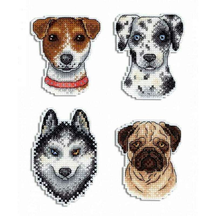 Who Said Woof? Magnets SR-409 Plastic Canvas Counted Cross Stitch Kit