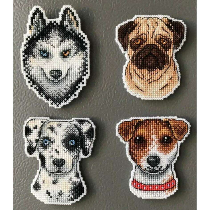 Who Said Woof? Magnets SR-409 Plastic Canvas Counted Cross Stitch Kit