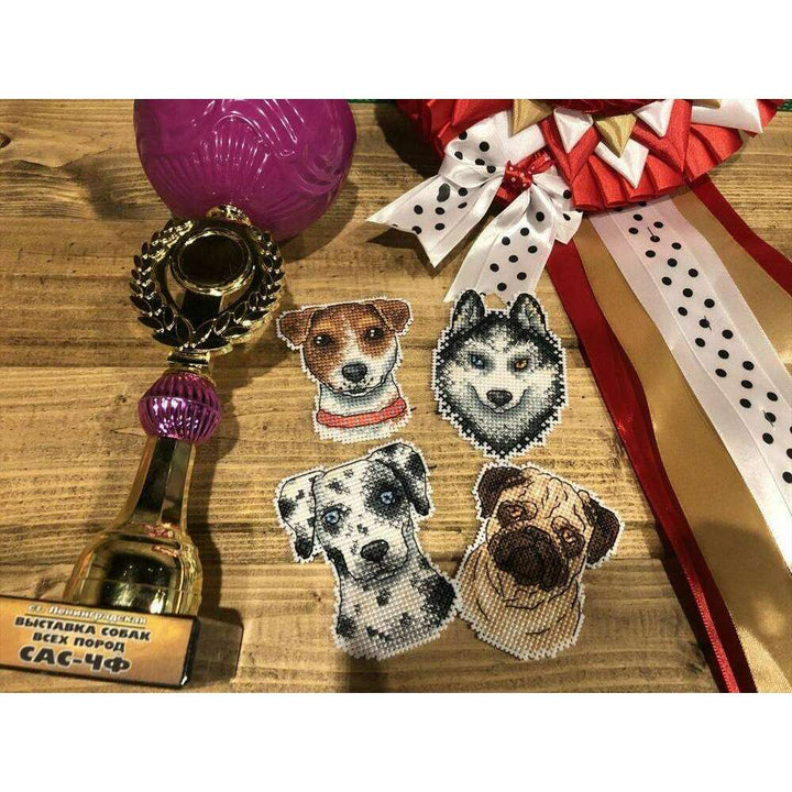 Who Said Woof? Magnets SR-409 Plastic Canvas Counted Cross Stitch Kit