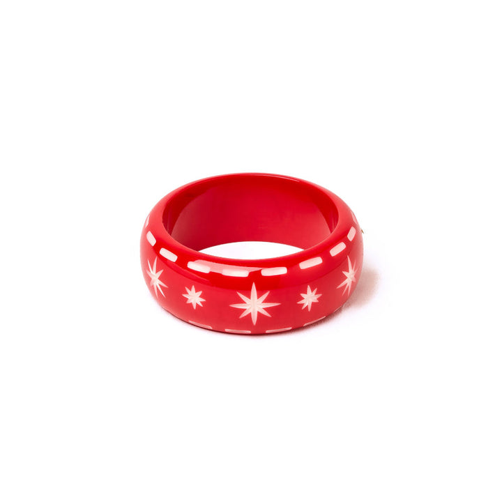 Wide Necktie Red Bangle by Splendette image