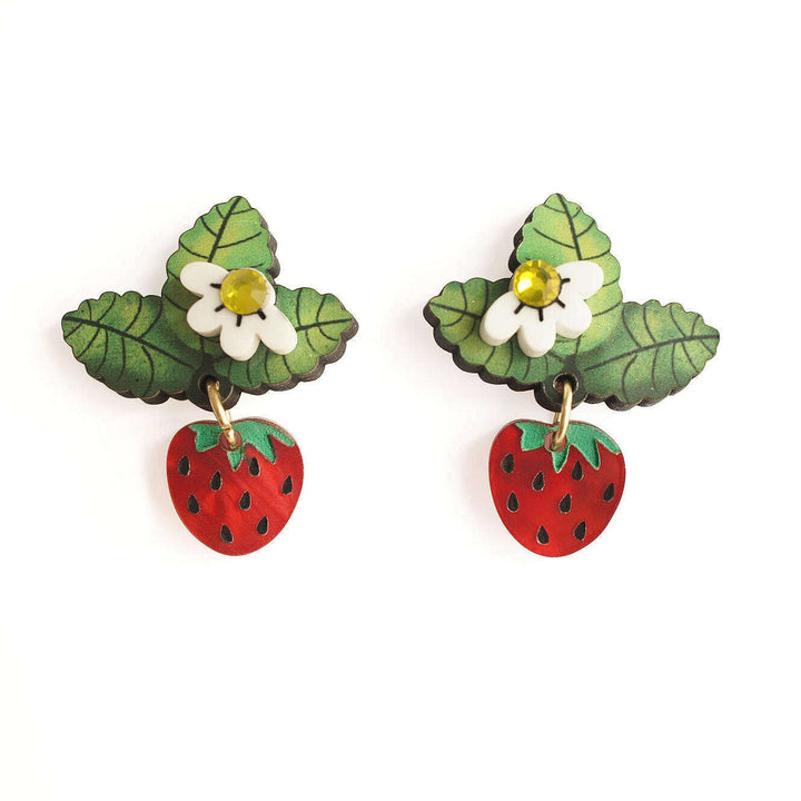Wild Strawberry Earrings