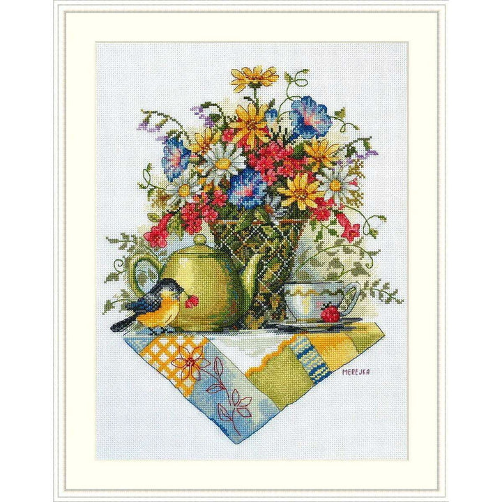 Wildflower Tea K-198 Counted Cross-Stitch Kit