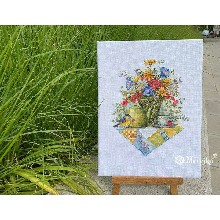 Wildflower Tea K-198 Counted Cross-Stitch Kit