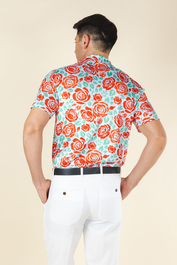 The Win By A Rose | Derby Roses Men’s Polo