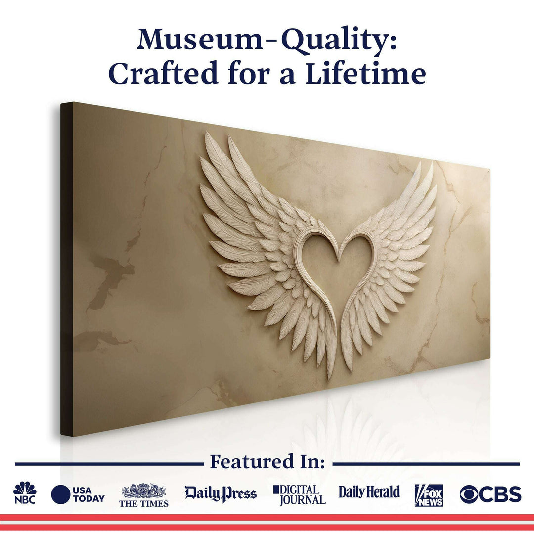 Wings Of Love Abstract Wall Art