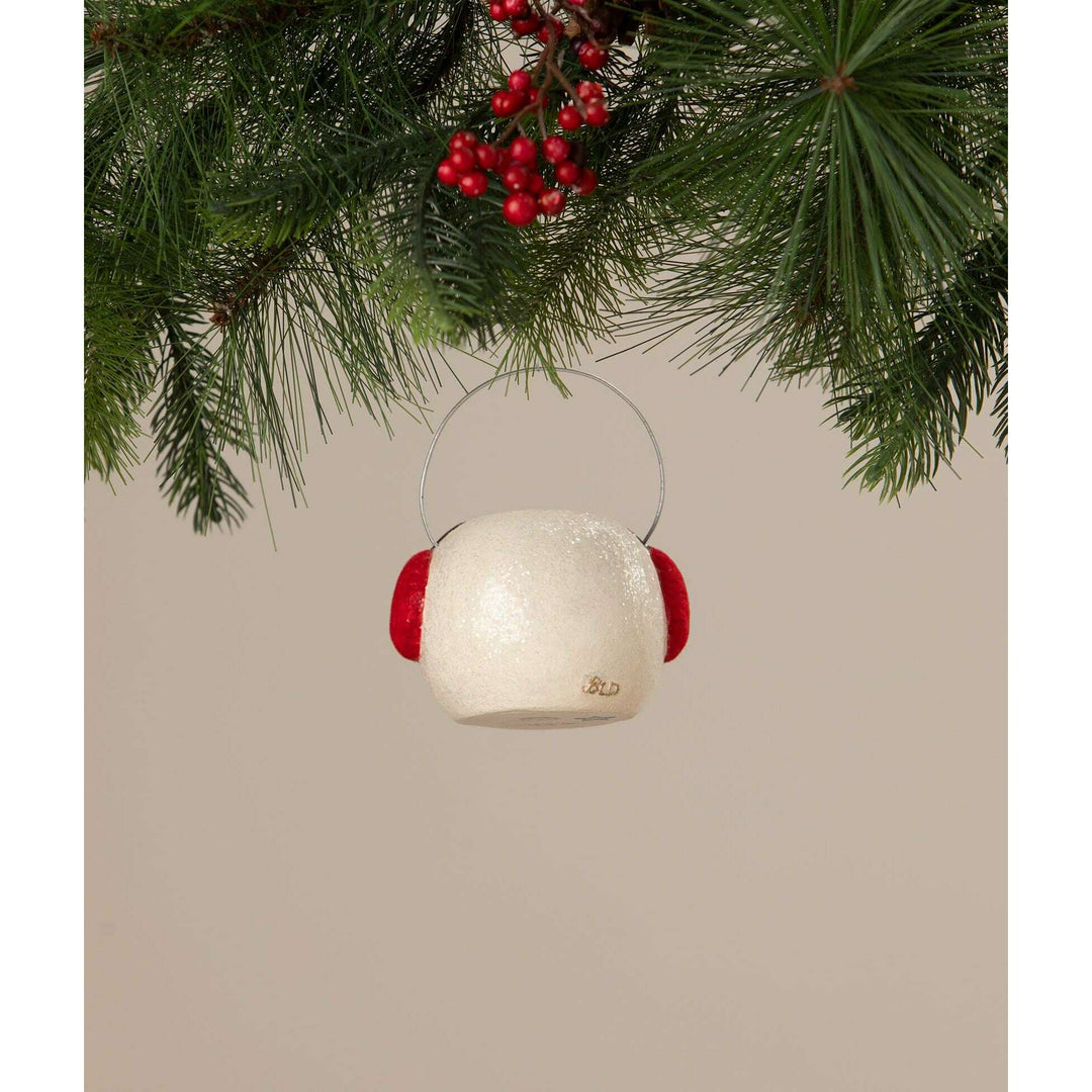 Winking Snowman Bucket by Bethany Lowe Designs, image 3