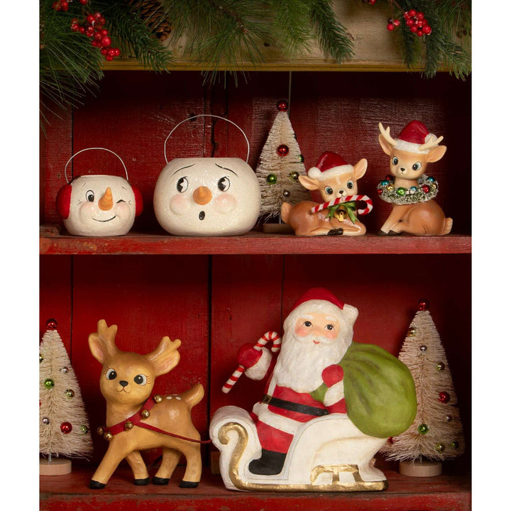 Winking Snowman Bucket by Bethany Lowe Designs, image 4