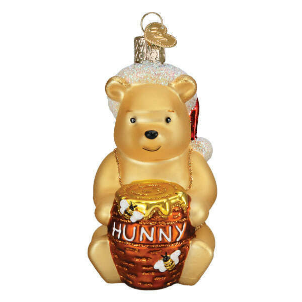 Old World Christmas Winnie-the-Pooh Blown Glass Ornament