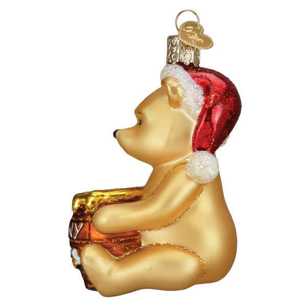 Old World Christmas Winnie-the-Pooh Blown Glass Ornament