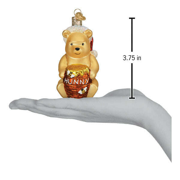 Old World Christmas Winnie-the-Pooh Blown Glass Ornament