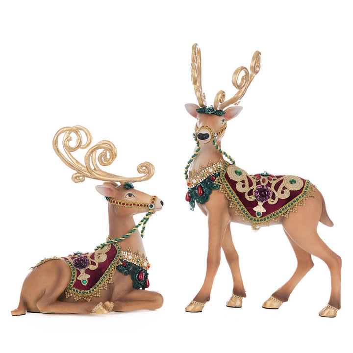 Winter Balsam and Berry Deer Assortment of 2 by Katherine's Collection image 2