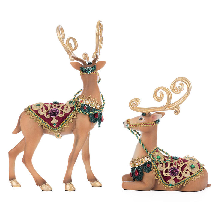 Winter Balsam and Berry Deer Assortment of 2 by Katherine's Collection image 3