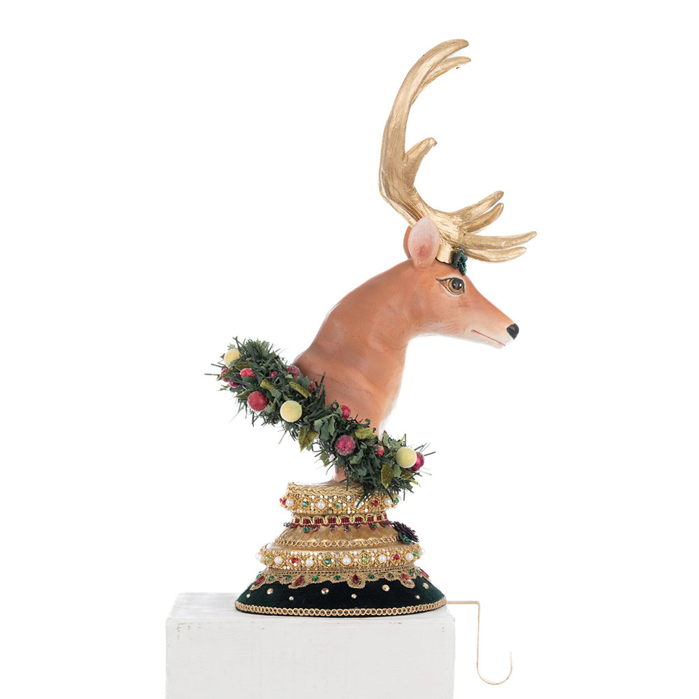 Winter Balsam and Berry Deer Stocking Holder by Katherine's Collection image 1