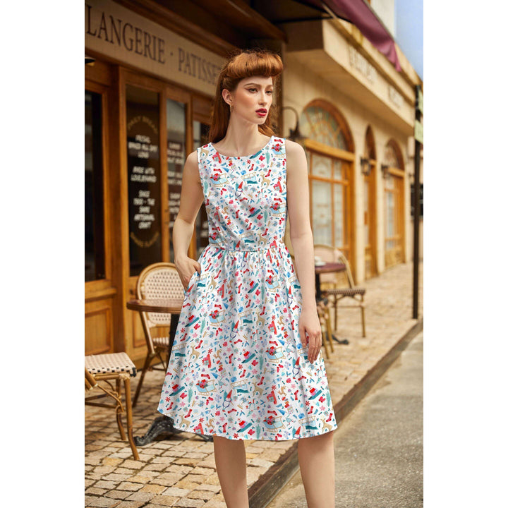 Winter Cheer Vintage Dress